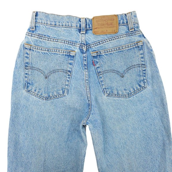 Vintage Levis 512 Jeans Slim Fit Tapered Leg Sz 9 Long HighRise Y2K Mom Jean 90s - Picture 13 of 14